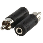 Adapter plug RCA stekker - 3.5mm mono kontra stekker
