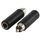 Adapter plug RCA stekker - 6.3mm mono kontra stekker