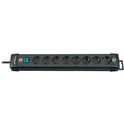 Stekkerdoos Premium-Line 8-voudig zwart 3,00 m H05VV-F 3G1,5