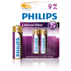 Philips Lithium Ultra Battery AA 2-blister