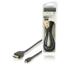 High Speed HDMI kabel met ethernet HDMI Connector - HDMI Micro Connector 1,50 m