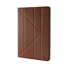 Universal tablet case pu leather for tablet 9-10" brown/green
