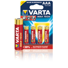Batterij alkaline AAA/LR03 1.5 V MaxiTech 4-blister