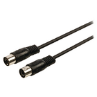 DIN audiokabel 5-pin DIN mannelijk - 5-pin DIN mannelijk 3,00 m zwart
