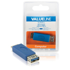 USB 3.0 USB Micro B mannelijk - USB A vrouwelijk adapter blauw