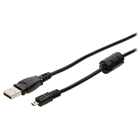 Camera data kabel USB 2.0 A male - UC-E6 8-pin connector male 2,00 m zwart