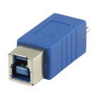 USB 3.0 USB Micro B mannelijk - USB B vrouwelijk adapter blauw