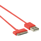 Data & Oplaad kabel 1,00 m rood