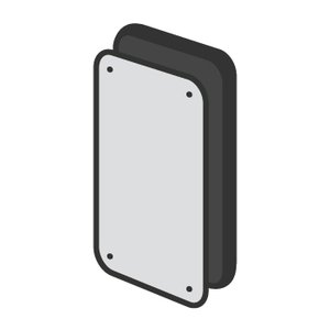 Backcover vervangen (zwart) voor Apple iPhone 4