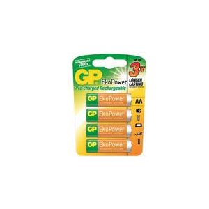 GP EkoPower oplaadbare AA Mignon penlite blister 4