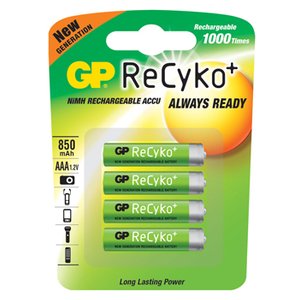 GP ReCyko Ni-MH AAA 820mAh Oplaadbaar