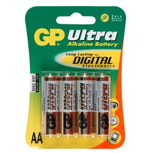 GP Ultra Alkaline AA Mignon penlite blister 4