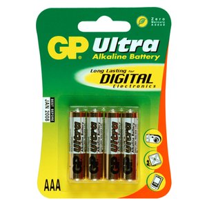 GP Ultra Alkaline AAA LR03 Niet Oplaadbaar