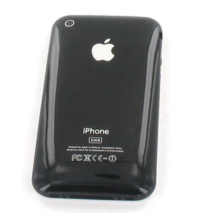 Apple iPhone 3GS A1303 Back cover with bezel Zwart